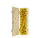 Holzkiste mit Scharnierdeckel "Gelb" 